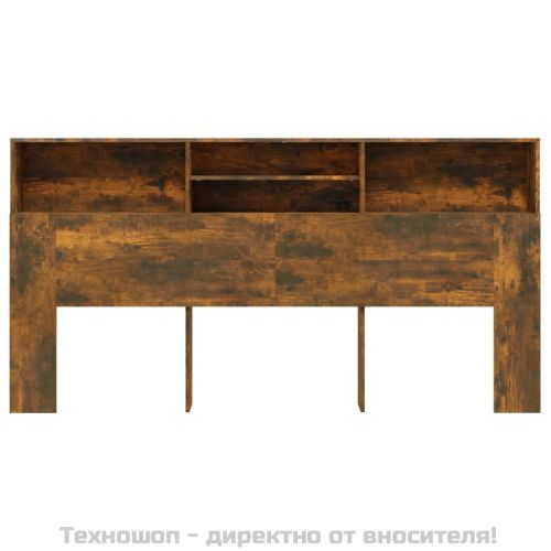 Табла за легло тип шкаф, опушен дъб, 200x19x103,5 см