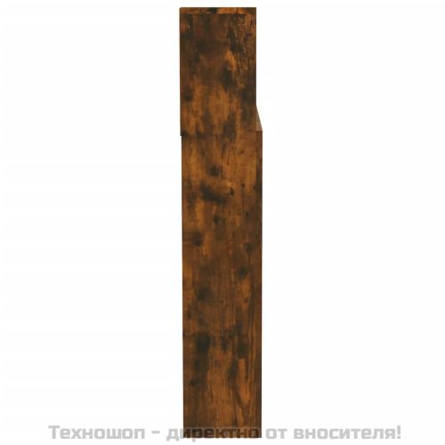 Табла за легло тип шкаф, опушен дъб, 200x19x103,5 см