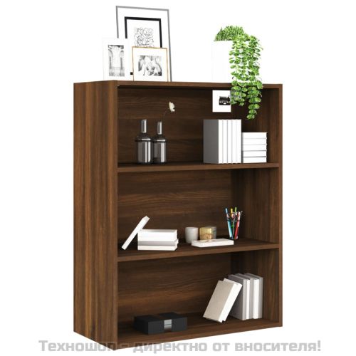 Окачен стенен шкаф, кафяв дъб, 69,5x32,5x90 см