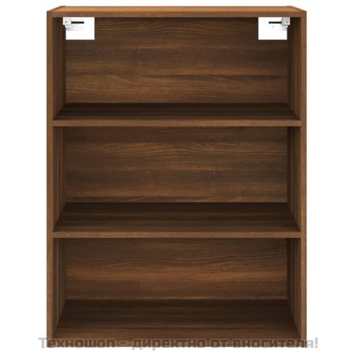 Окачен стенен шкаф, кафяв дъб, 69,5x32,5x90 см