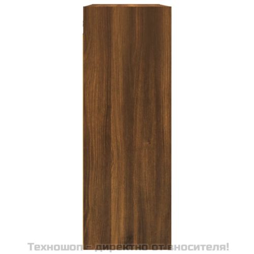 Окачен стенен шкаф, кафяв дъб, 69,5x32,5x90 см