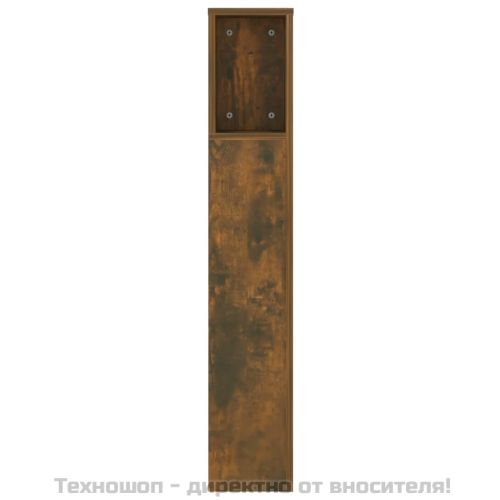 Табла за легло тип шкаф, опушен дъб, 140x18,5x104,5 см