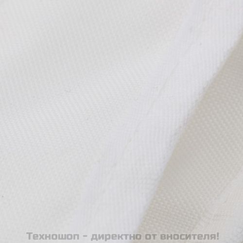 Тента за лодка, 3 дъги, бяла, 183x160x137 см