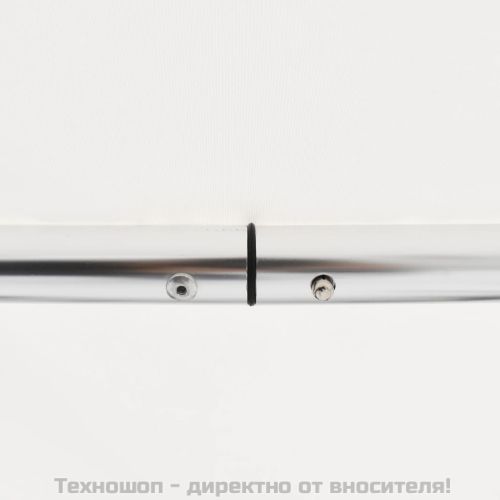 Тента за лодка, 3 дъги, бяла, 183x160x137 см