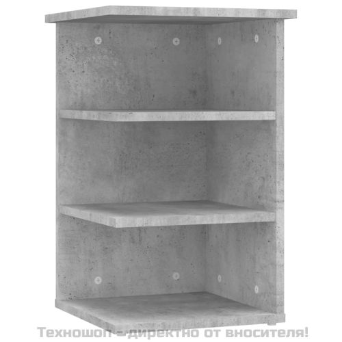 Страничен шкаф, бетонно сив, 35x35x55 см, инженерно дърво