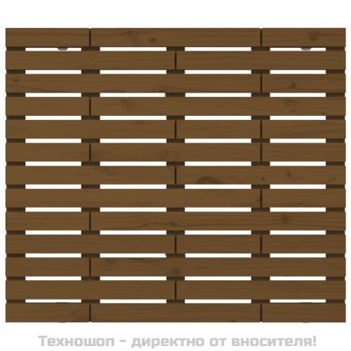 Стенна табла за спалня, меденокафява, 81x3x91,5 см, бор масив