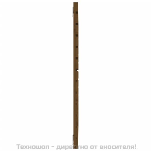 Стенна табла за спалня, меденокафява, 81x3x91,5 см, бор масив