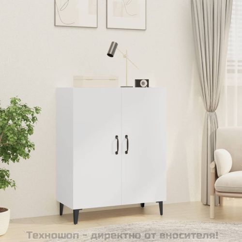 Сайдборд, бял, 70x34x90 см, инженерно дърво