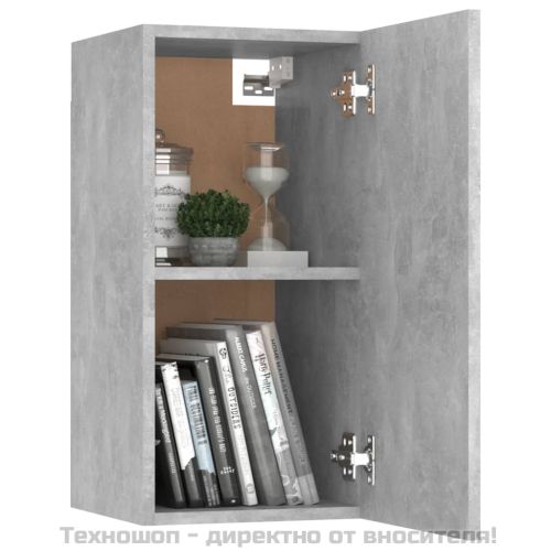 ТВ шкаф, бетонно сив, 30,5x30x60 см, инженерно дърво