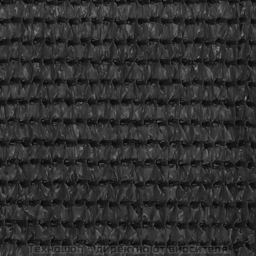 Балконски екран, HDPE, 75x400 см, антрацитно сиво