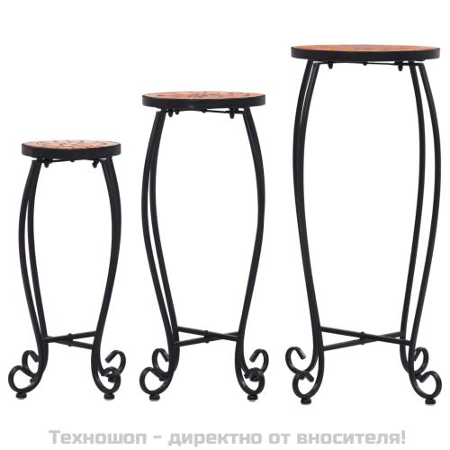 Мозаечни маси, 3 бр, теракота, керамика