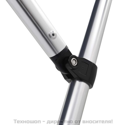 Тента за лодка, 3 дъги, синя, 183x160x137 см