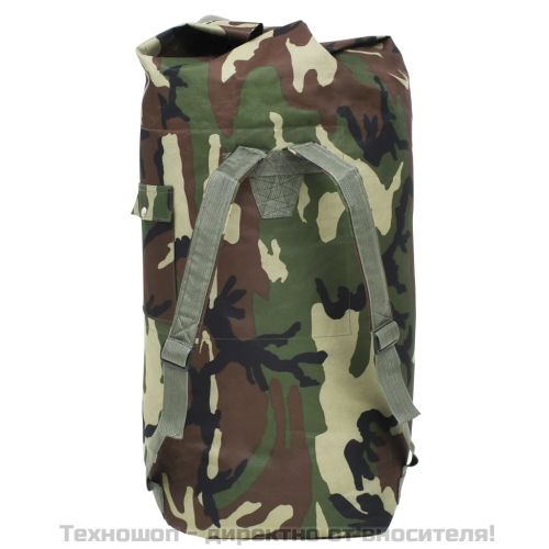 Мешка, войнишки стил, 85 л, камуфлажна