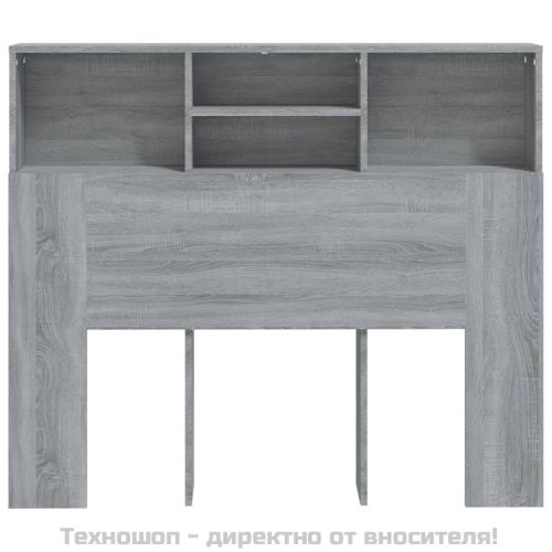 Табла за легло тип шкаф, сив сонома, 120x19x103,5 см