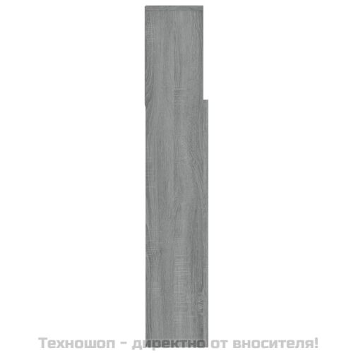 Табла за легло тип шкаф, сив сонома, 120x19x103,5 см