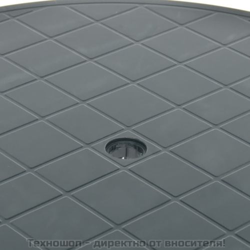 Градинска маса, зелена, 89 см, пластмаса