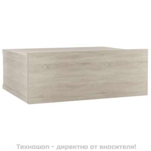 Нощно шкафче за стена, дъб сонома, 40x30x15 см инженерно дърво