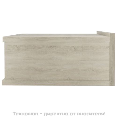 Нощно шкафче за стена, дъб сонома, 40x30x15 см инженерно дърво
