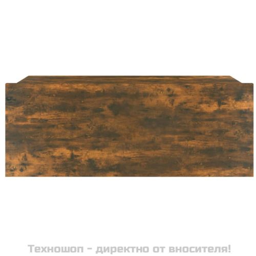 Плаващо нощно шкафче, опушен дъб, 40x30x15 см, инженерно дърво