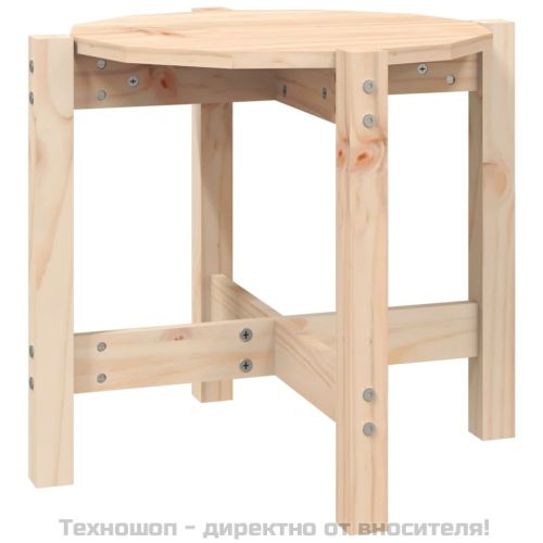 Кафе маса, Ø 52,5x45 см, борово дърво масив