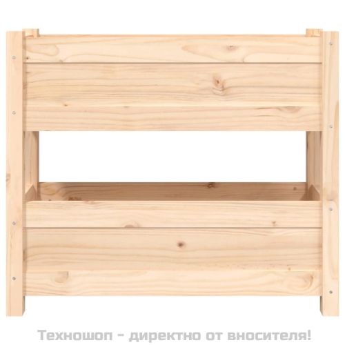 Плантер, 77x25x66 см, борово дърво масив