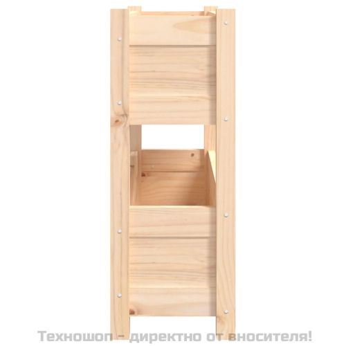 Плантер, 77x25x66 см, борово дърво масив