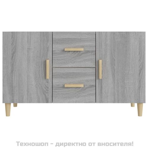 Сайдборд, Сив сонома, 100x36x60 см, инженерно дърво