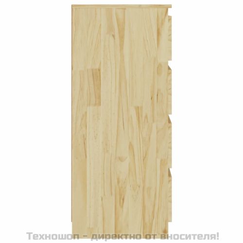 Страничен шкаф, 60x36x84 см, бор масив