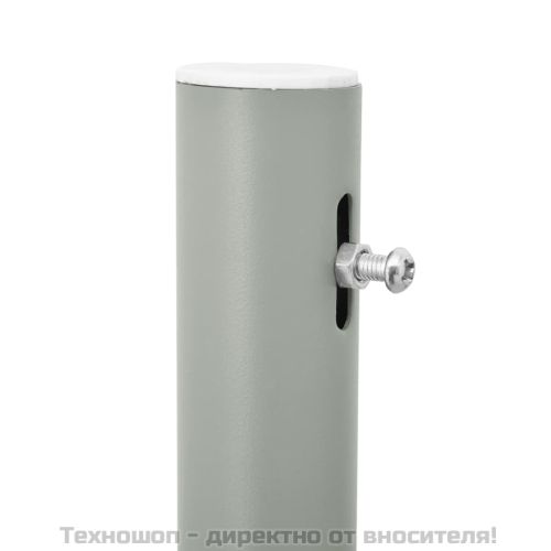 Прибираща се странична тента, 100x500 см, черна