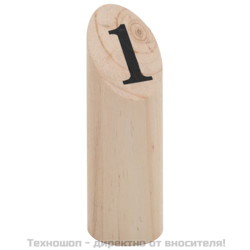 Комплект на играта Kubb, дърво