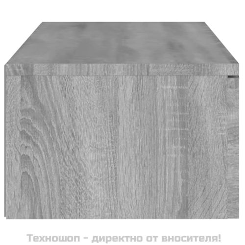 Стенен шкаф, сив сонома, 102x30x20 см, инженерно дърво