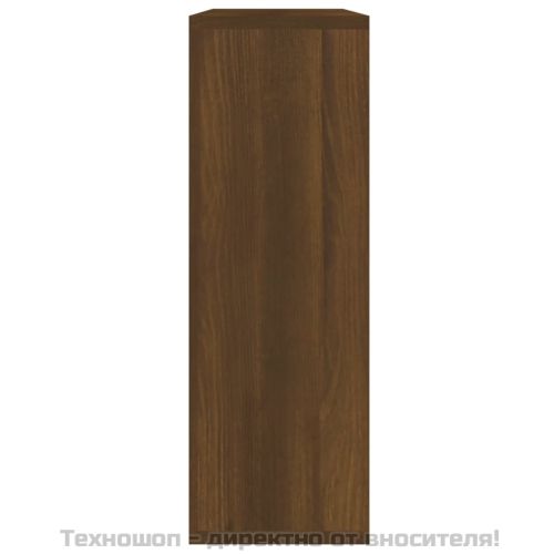 Стенен рафт, кафяв дъб, 104x20x58,5 см, инженерно дърво