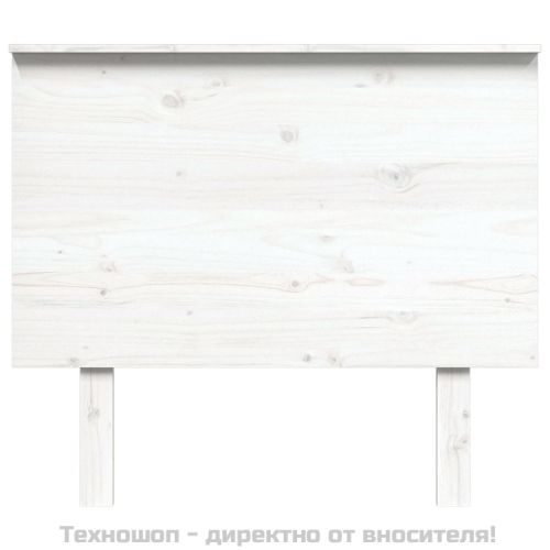 Горна табла за легло, бяла, 94x6x82,5 см, бор масив