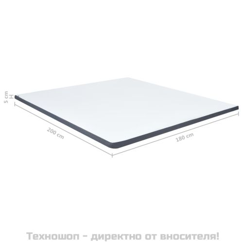 Топ матрак за боксспринг легло 200x180x5 см, със средна мекота