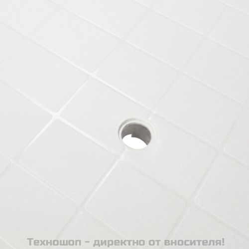Градинска маса, бяла, 101x68x72 см, пластмаса
