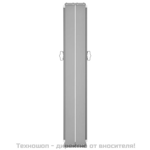 Прибираща се странична тента, черна, 120x600 см