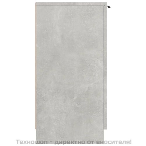 Шкаф за обувки, бетонно сив, 59x35x70 см, инженерно дърво