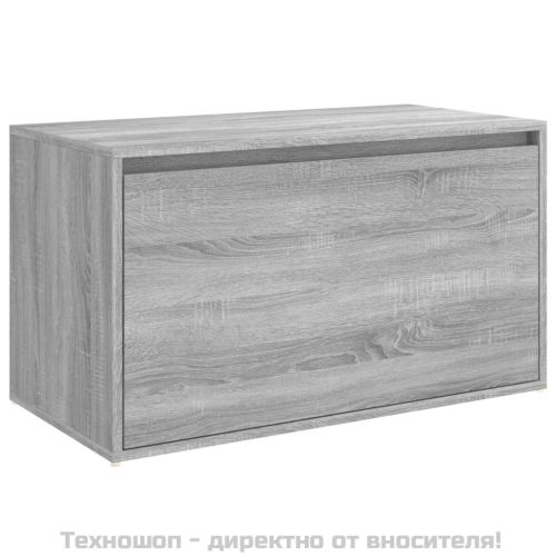 Пейка за антре, 80x40x45 см, сив сонома, инженерно дърво