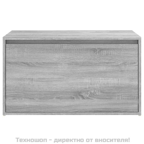 Пейка за антре, 80x40x45 см, сив сонома, инженерно дърво