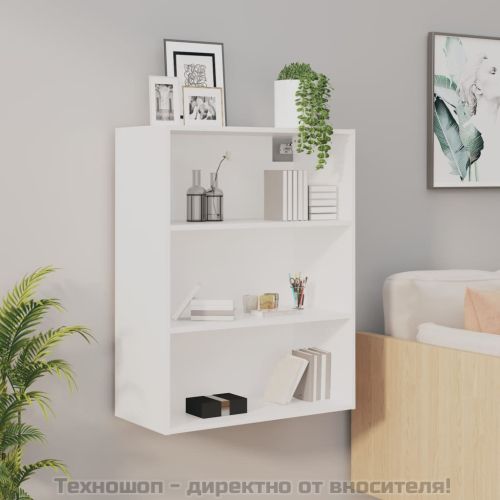 Окачен стенен шкаф, бял, 69,5x32,5x90 см