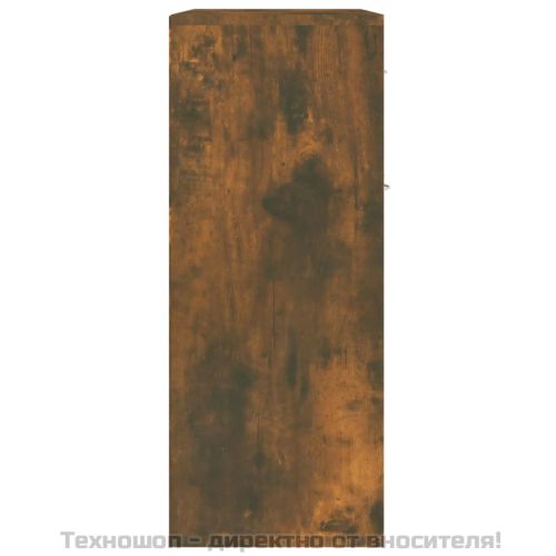 Сайдборд, опушен дъб, 60x30x75 см, инженерно дърво