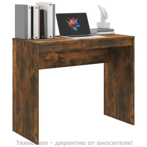Бюро, опушен дъб, 90x40x72 см, инженерно дърво