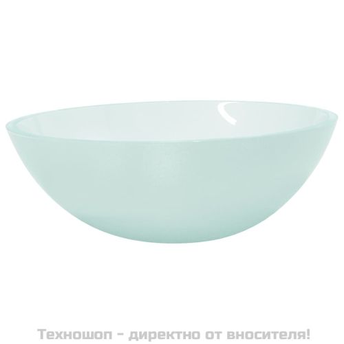 Стъклена мивка, 50x37x14 см, матирана
