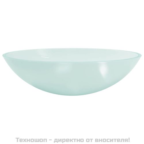 Стъклена мивка, 50x37x14 см, матирана