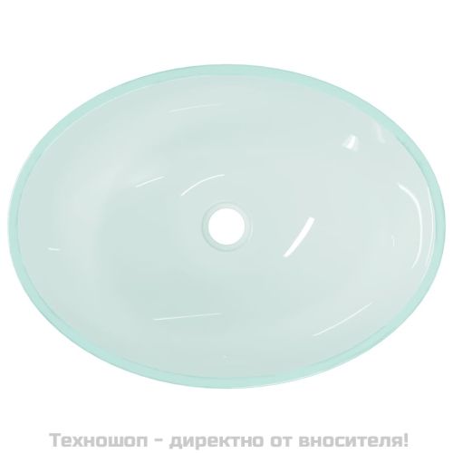Стъклена мивка, 50x37x14 см, матирана