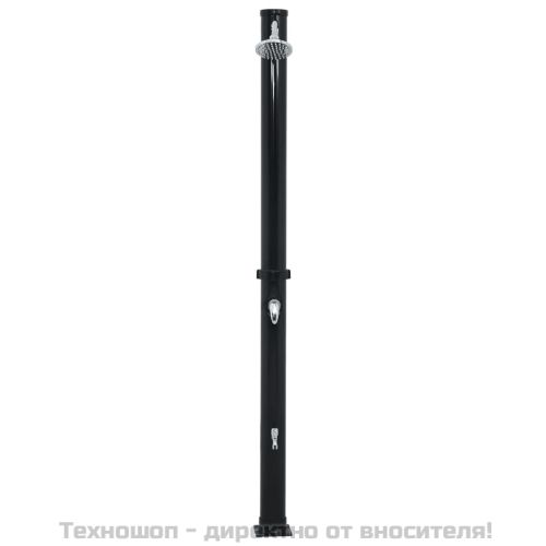 Соларен душ, черен, 220 см, 20 л