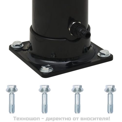 Соларен душ, черен, 220 см, 20 л