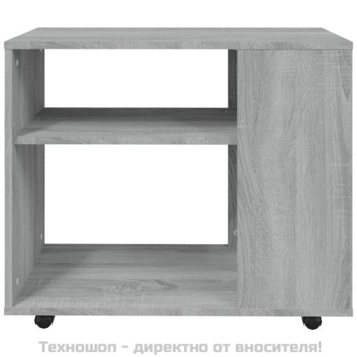 Странична маса, сив сонома, 70x35x55 см, инженерна дървесина