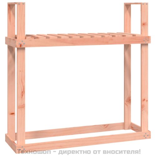 Поставка за дърва за огрев 110x35x108,5 см масивна дугласка ела