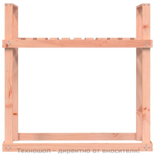 Поставка за дърва за огрев 110x35x108,5 см масивна дугласка ела